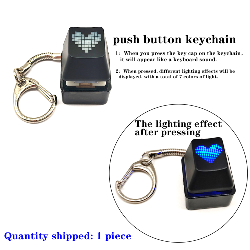 Pendant Light Shade - RGB Lighting Keychain Couple Keyring Fingertip