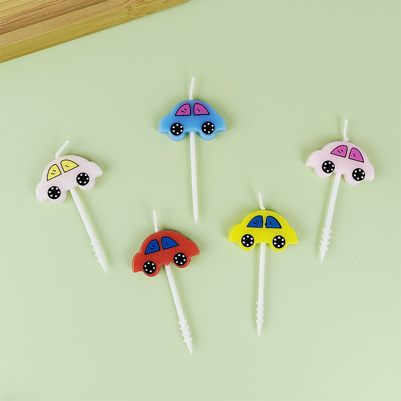 5 Car Candles Children's Birth - Lighting Mcqueen Birthday Decor review and price