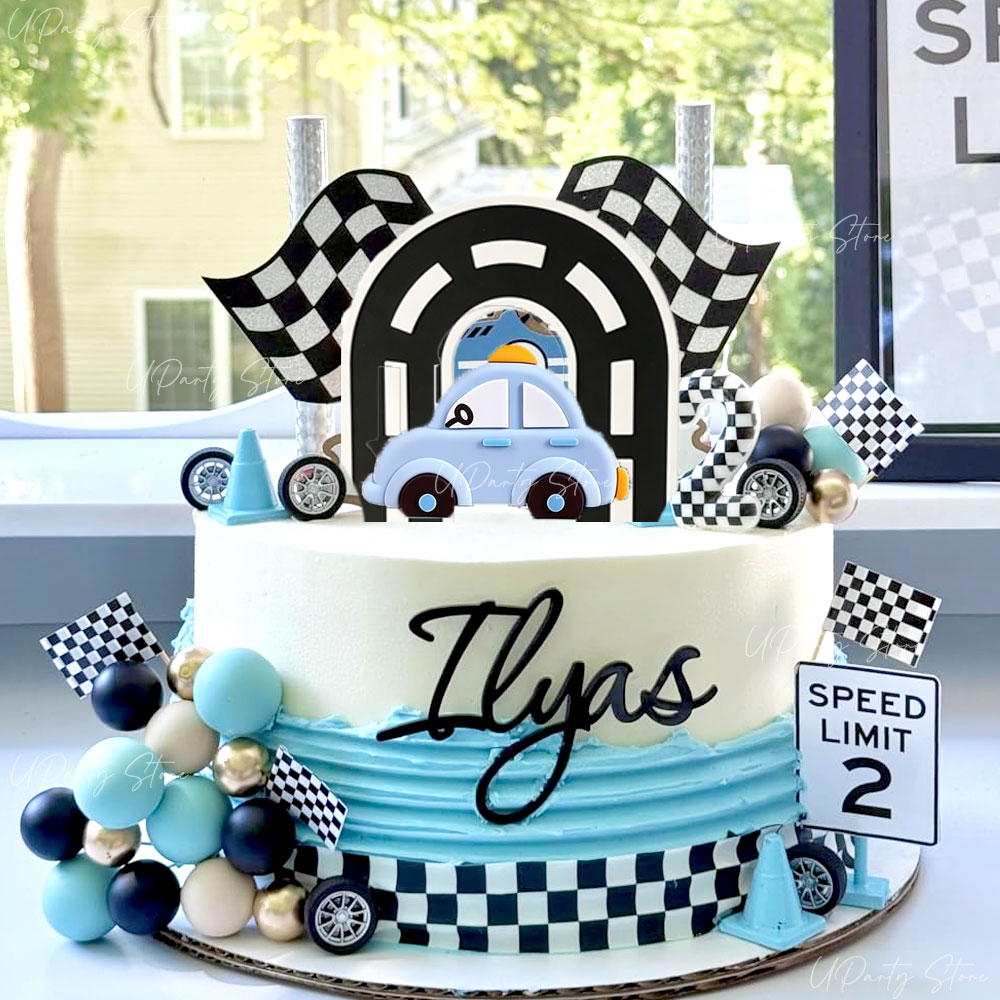 1 Set Vintage Car Track Cake T - Lighting Mcqueen Birthday Decor review and price