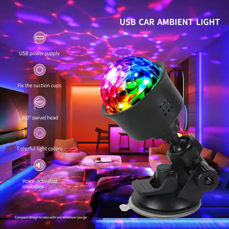 RGB Sound Activated LED Disco  - Lighting Effect Home Decor review and price