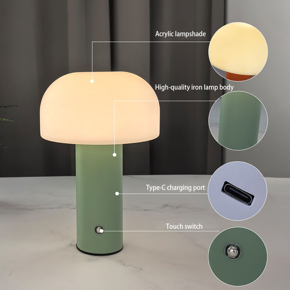 New Mushroom Lamp LED Charging - Mushroom Table Lamp review and price