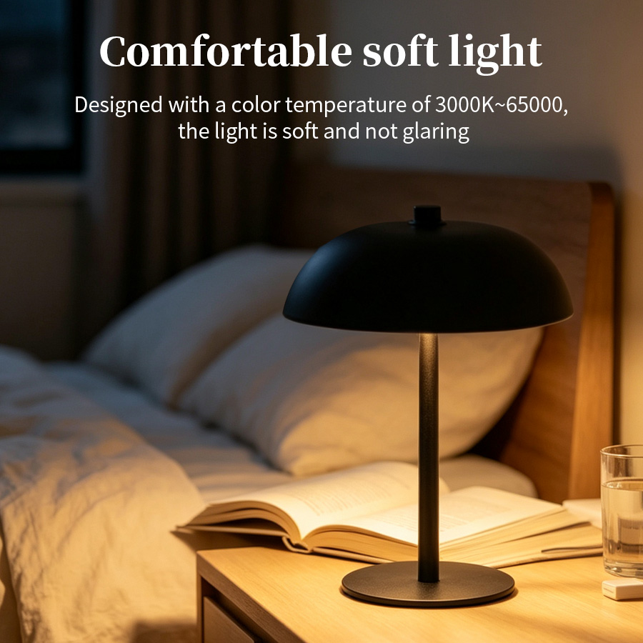 Cordless Mushroom Desk Lamp 3  - Mushroom Table Lamp review and price