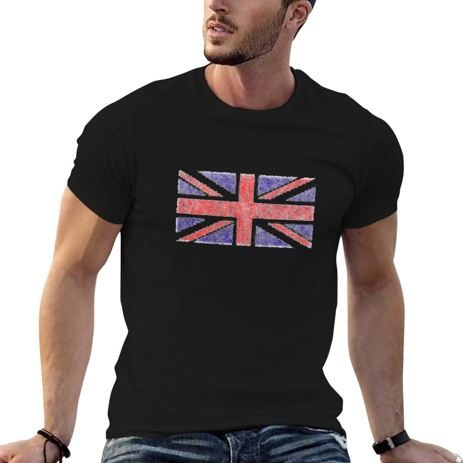 Vintage UK Union Jack Flag T-S - Union Lighting & Decor Collabs review and price