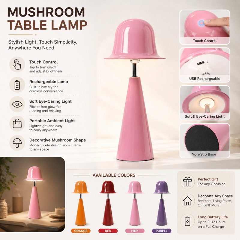 Modern Creative Mushroom Table - Mushroom Table Lamp review and price