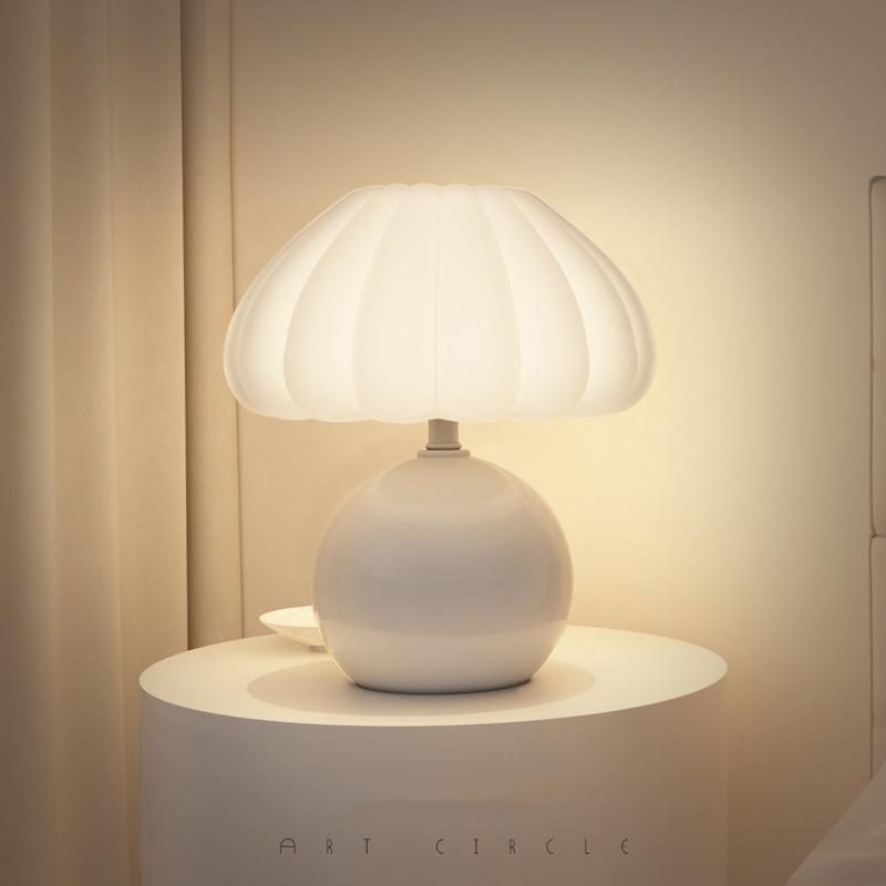 Cream Style Bedside Table Lamp - Mushroom Table Lamp review and price