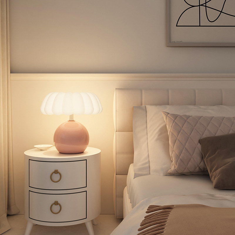 Cream Style Bedside Table Lamp - Mushroom Table Lamp review and price