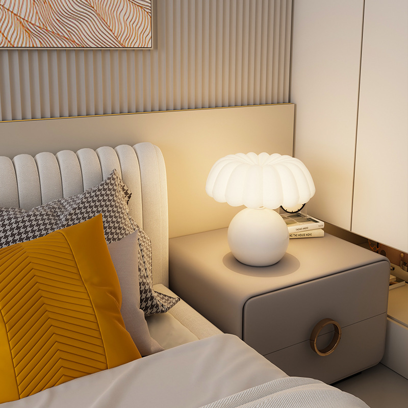 Cream Style Bedside Table Lamp - Mushroom Table Lamp review and price