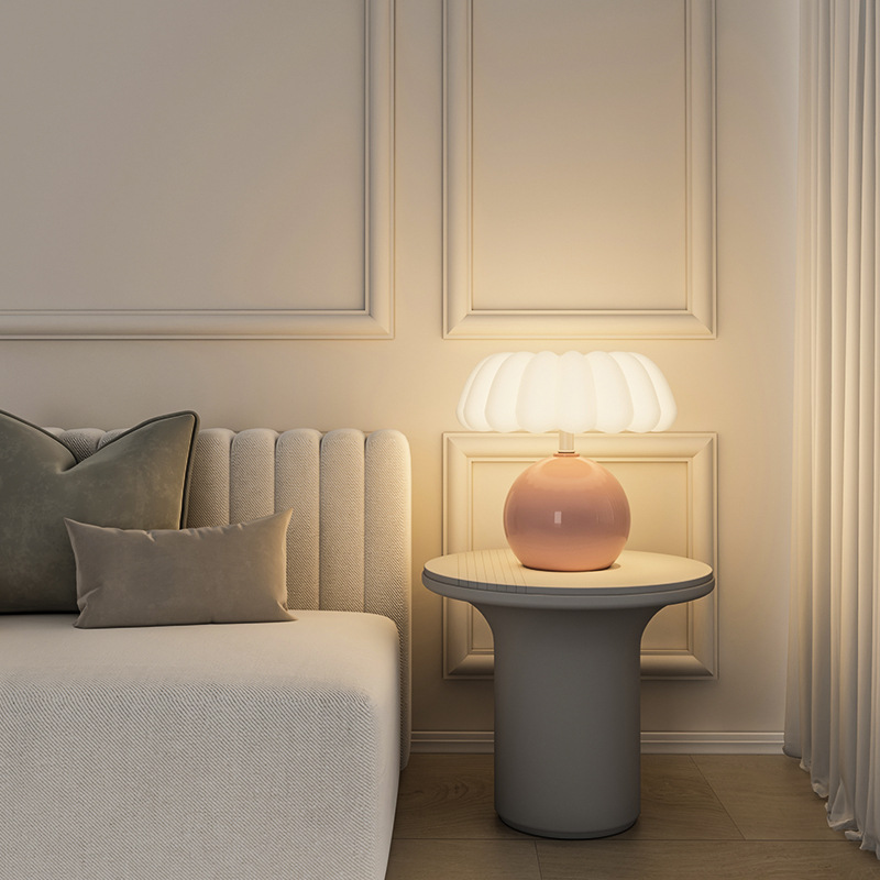 Cream Style Bedside Table Lamp - Mushroom Table Lamp review and price
