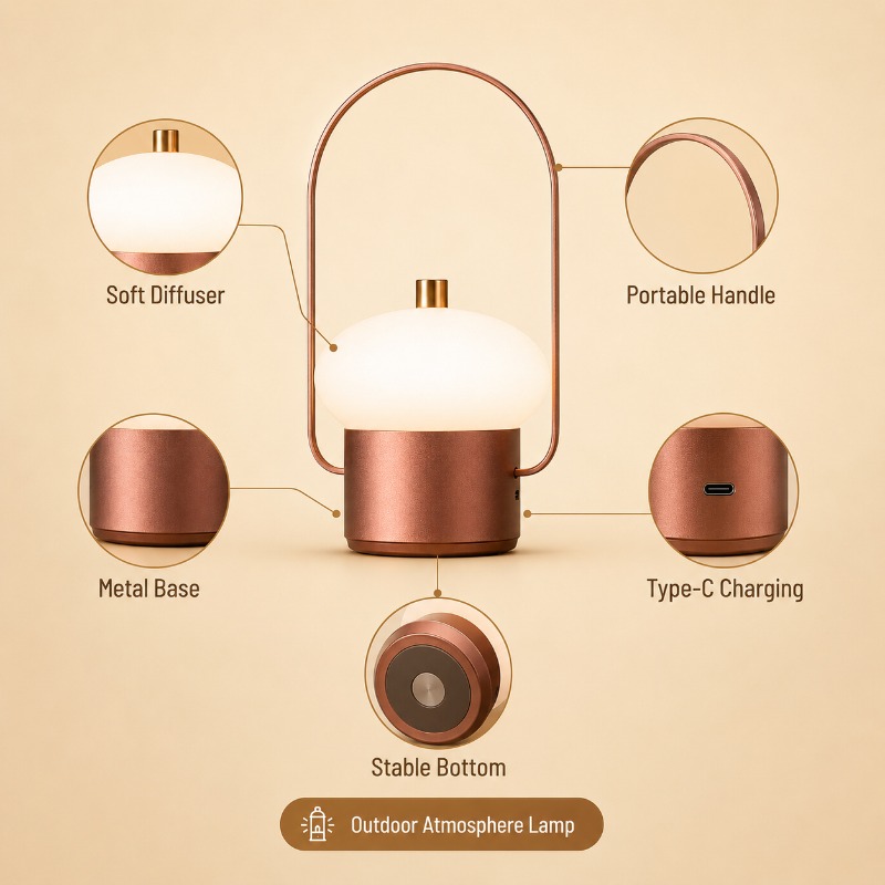 Rechargeable Portable Mushroom - Mushroom Table Lamp review and price