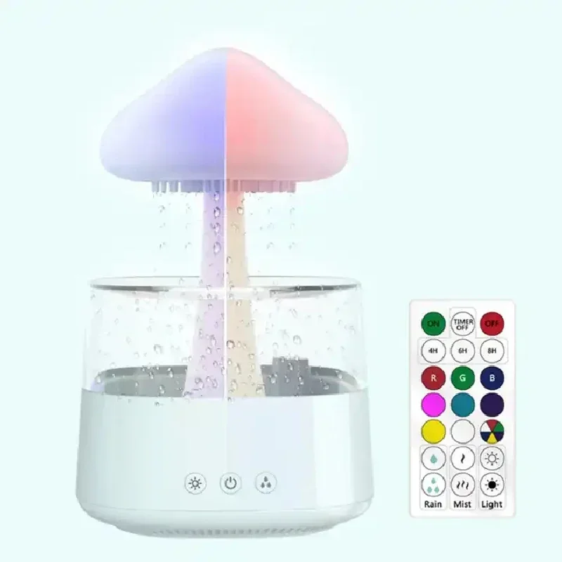 Cloud And Raindrop Humidifier  - Mushroom Table Lamp review and price