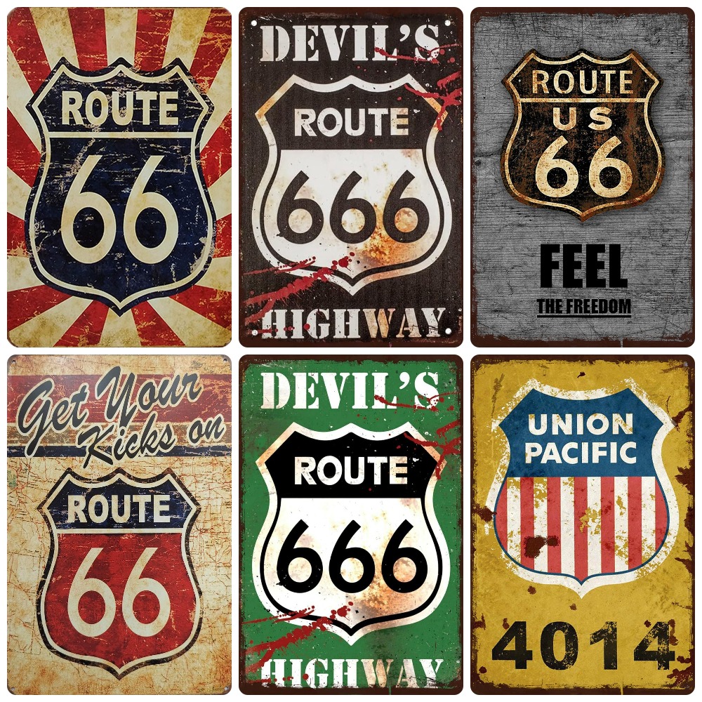 Mother Road Vintage Metal Sign - Lighting Effect Home Decor review and price