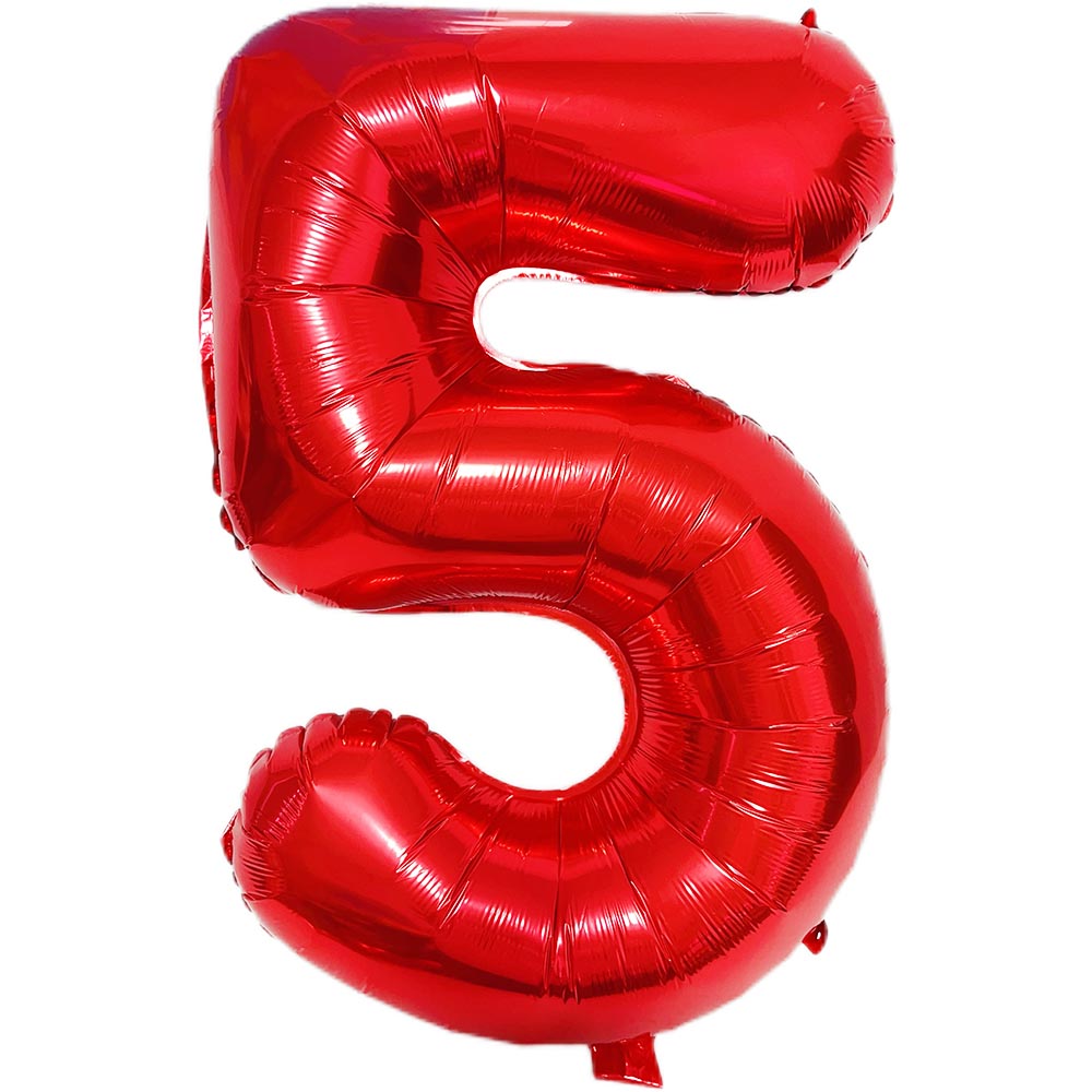 Multi Color Large Numbers 5 Ba - Lighting Mcqueen Birthday Decor review and price